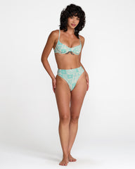 Sun Tides High Rise Skimpy Bikini Bottom - Aqua Haze | RVCA US