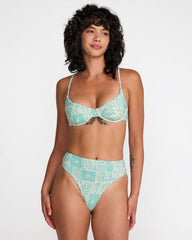 Sun Tides High Rise Skimpy Bikini Bottom - Aqua Haze | RVCA US