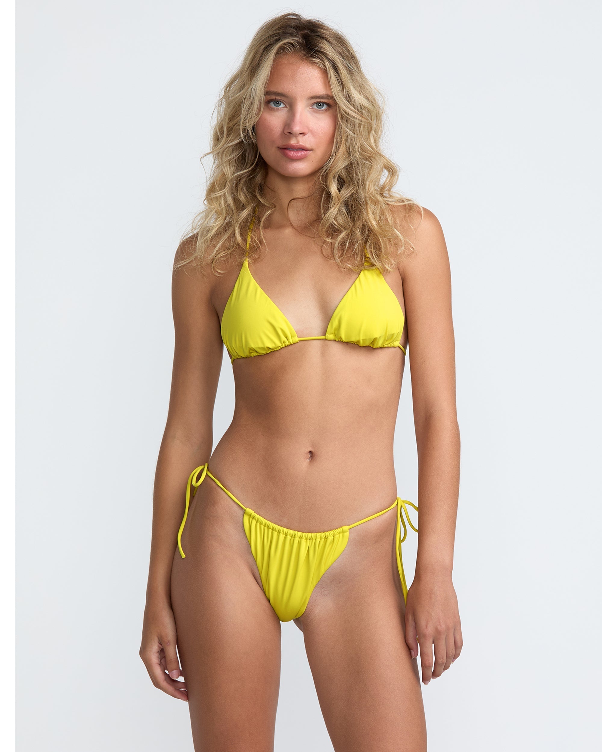 Solid Slide Tie Skimpy Bikini Bottom - Citrus | RVCA sale