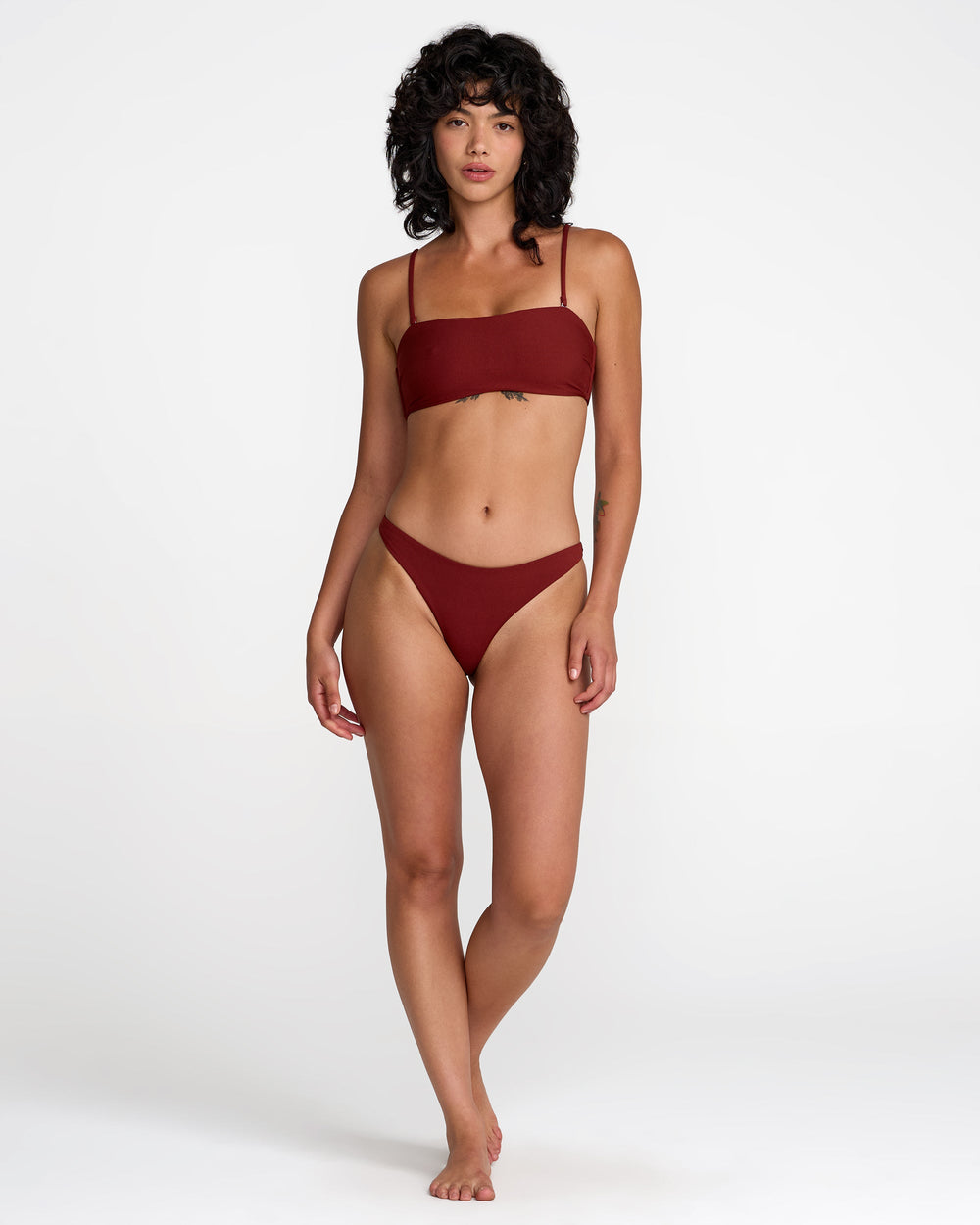 Micro Rib Ultra Skimpy Bikini Bottom - Madder Brown | RVCA near me