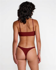 Micro Rib Ultra Skimpy Bikini Bottom - Madder Brown | RVCA near me