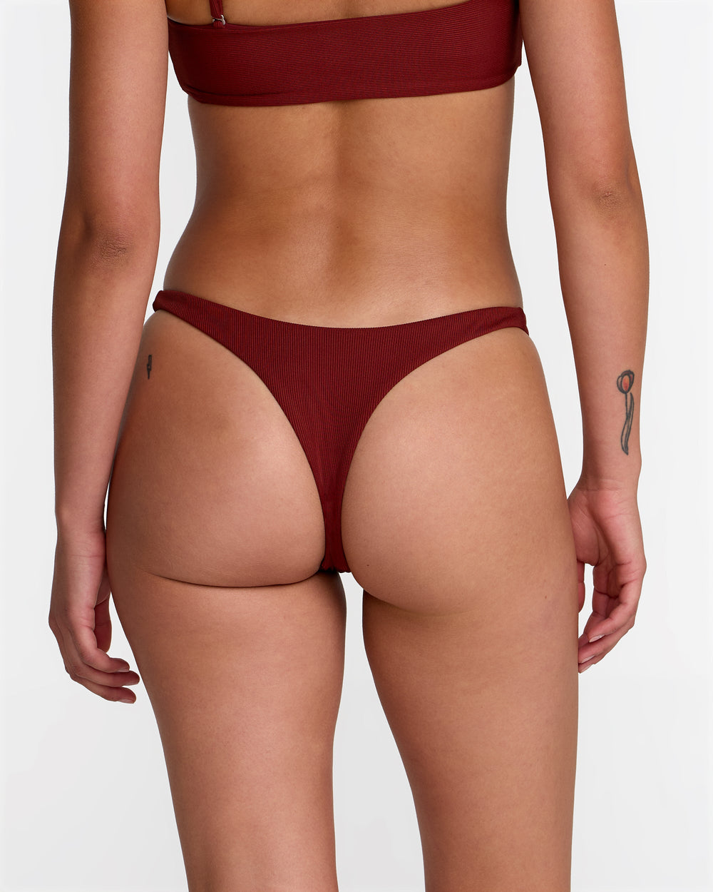Micro Rib Ultra Skimpy Bikini Bottom - Madder Brown | RVCA near me