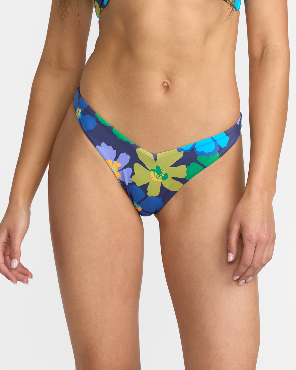 Flower Gazer V FT Medium French Bikini Bottom - Blue Hawaii | RVCA outlet