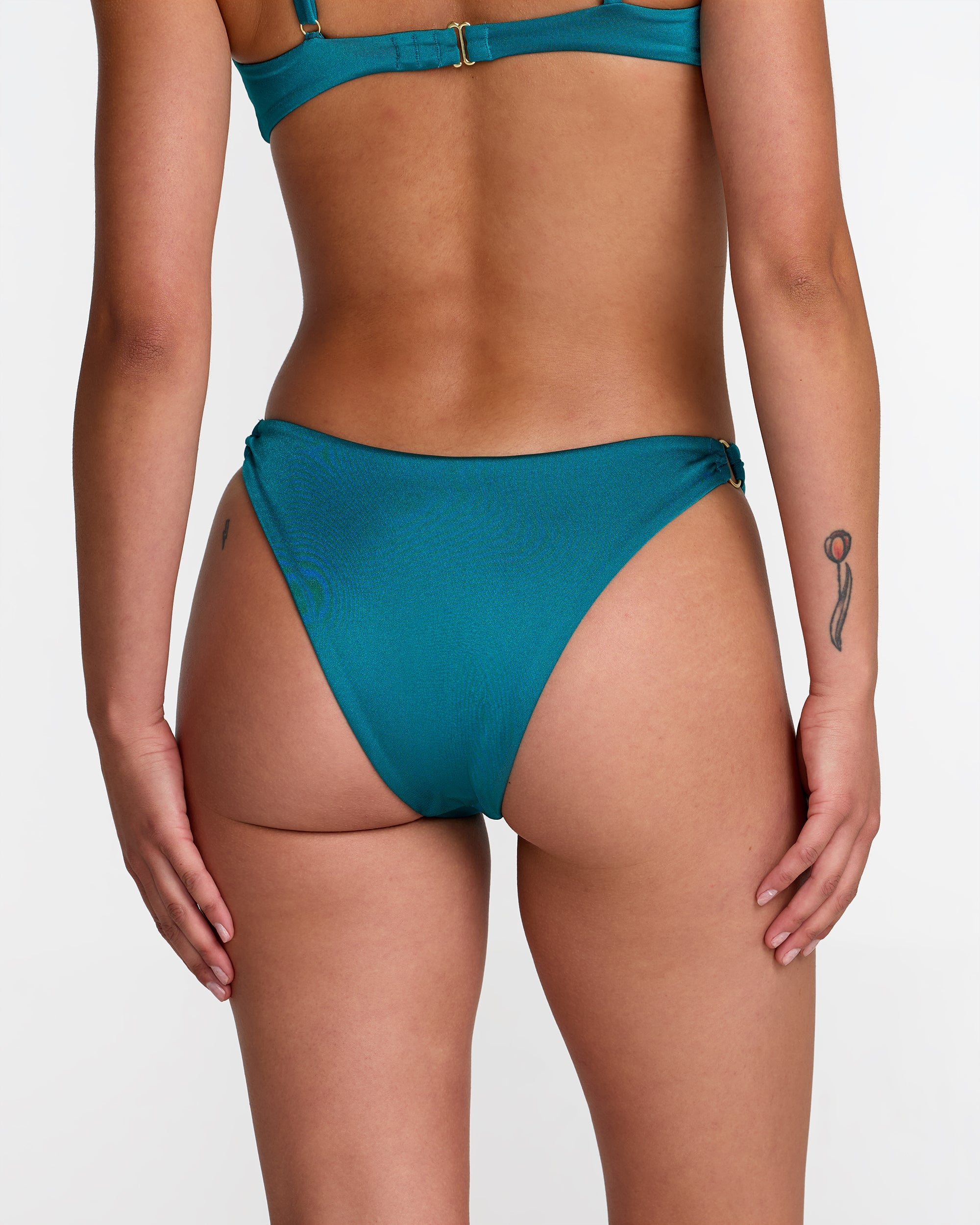 Shimmer Ring Medium French Bikini Bottom - Marine | RVCA online