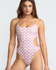 In The Groove Rev Square Neck One Piece - Amethyst Smoke | RVCA US