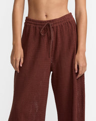 Fade Crochet Shirt - Mocha | RVCA on sale