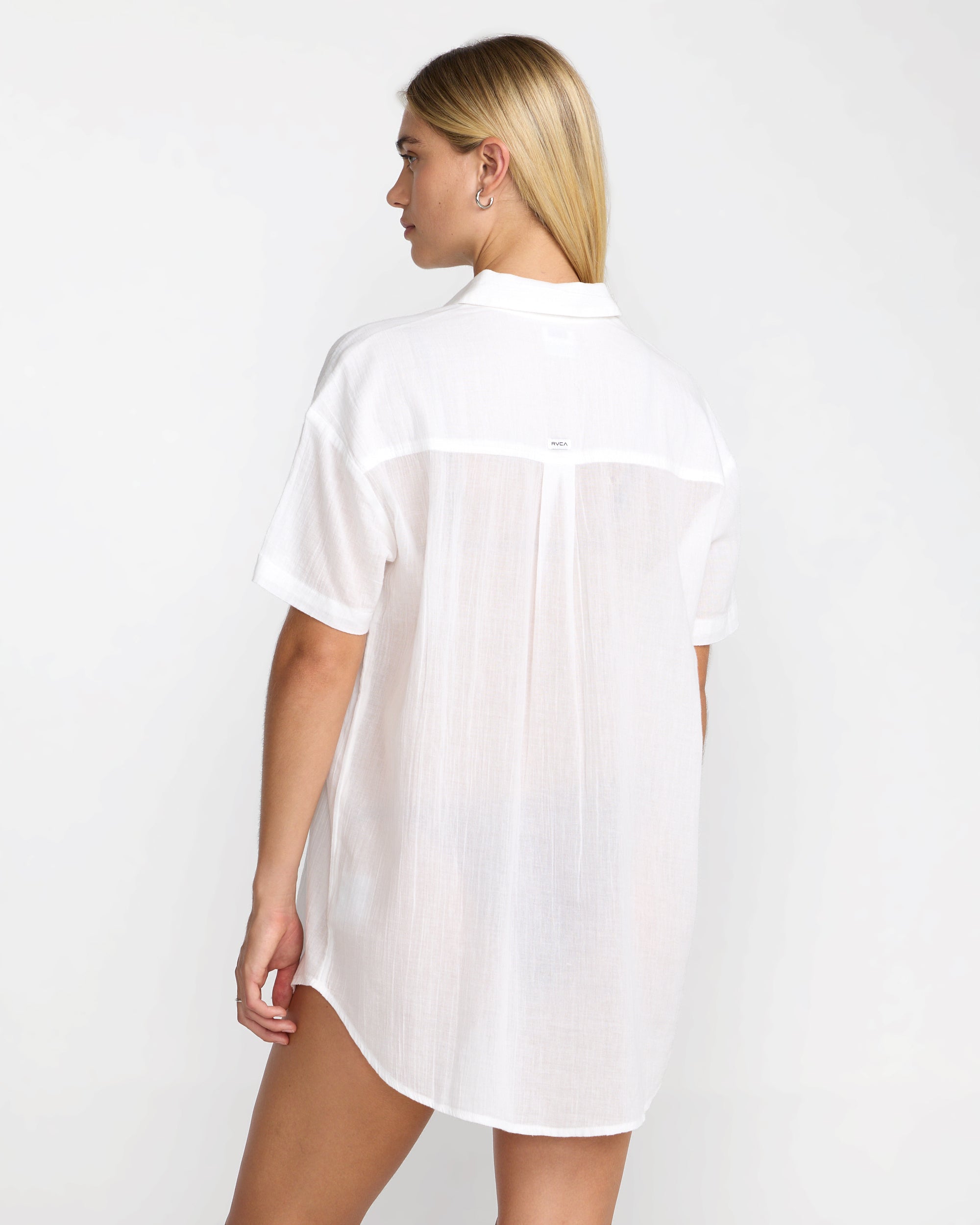 Newport Shirt Dress - Whisper White | RVCA outlet