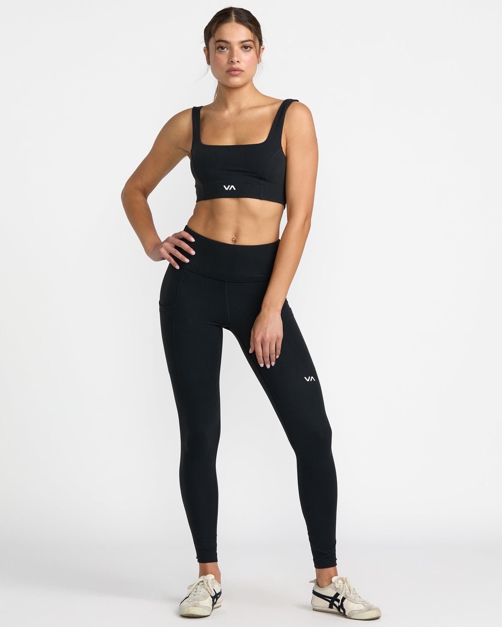 VA Square Neck Bra - Black | RVCA on sale