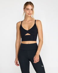 Sidelines Long Bra - Black | RVCA near me