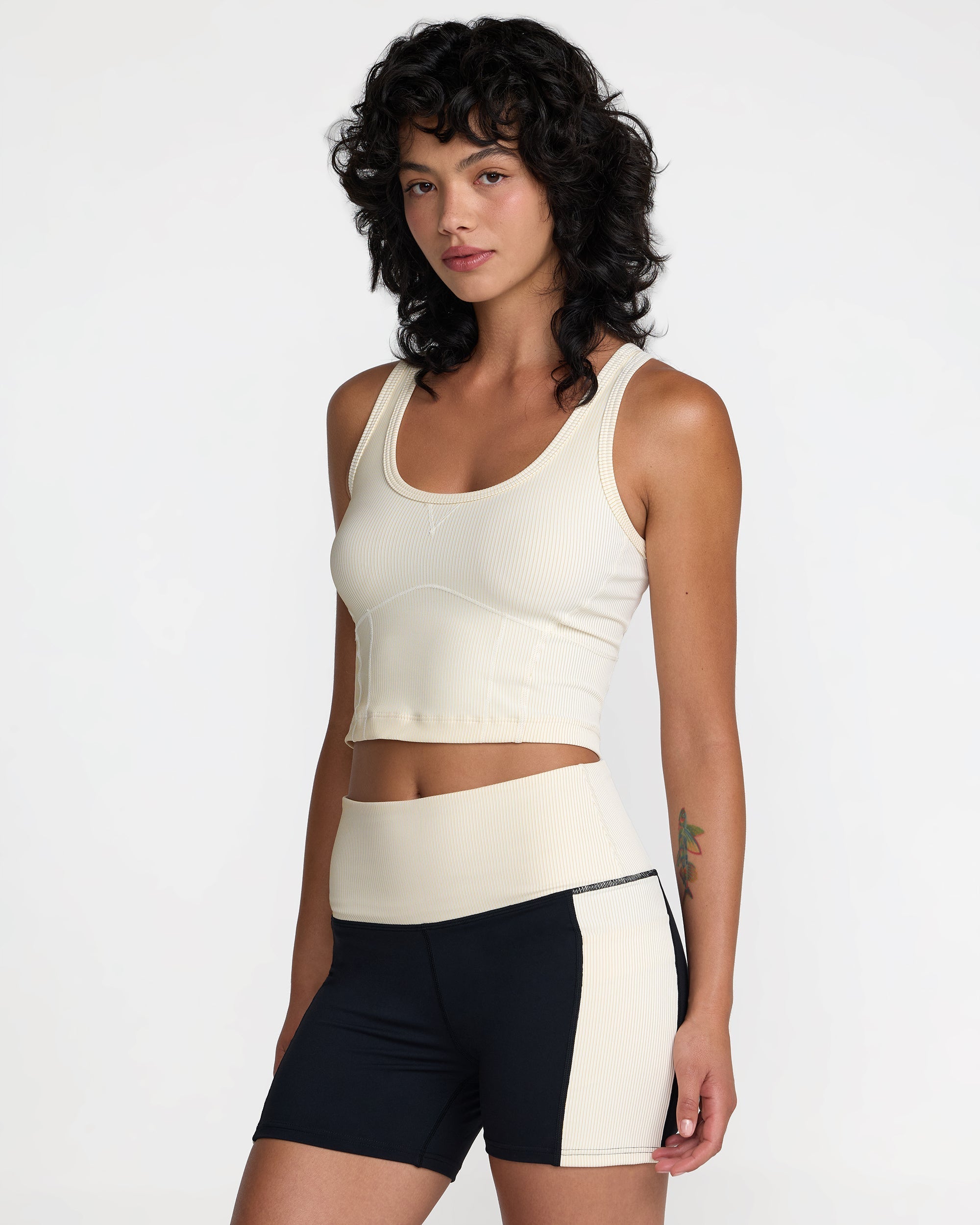Scoop Neck Long Line Bra - Vintage Khaki | RVCA for sale