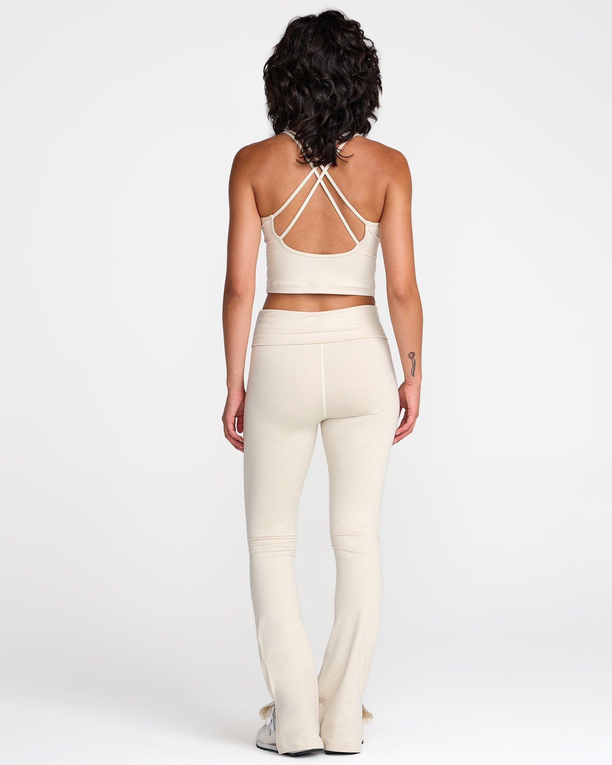 VA Fold Over Flare - Vintage White | RVCA online