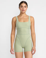 VA Contrast Unitard - Green Tea | RVCA for sale