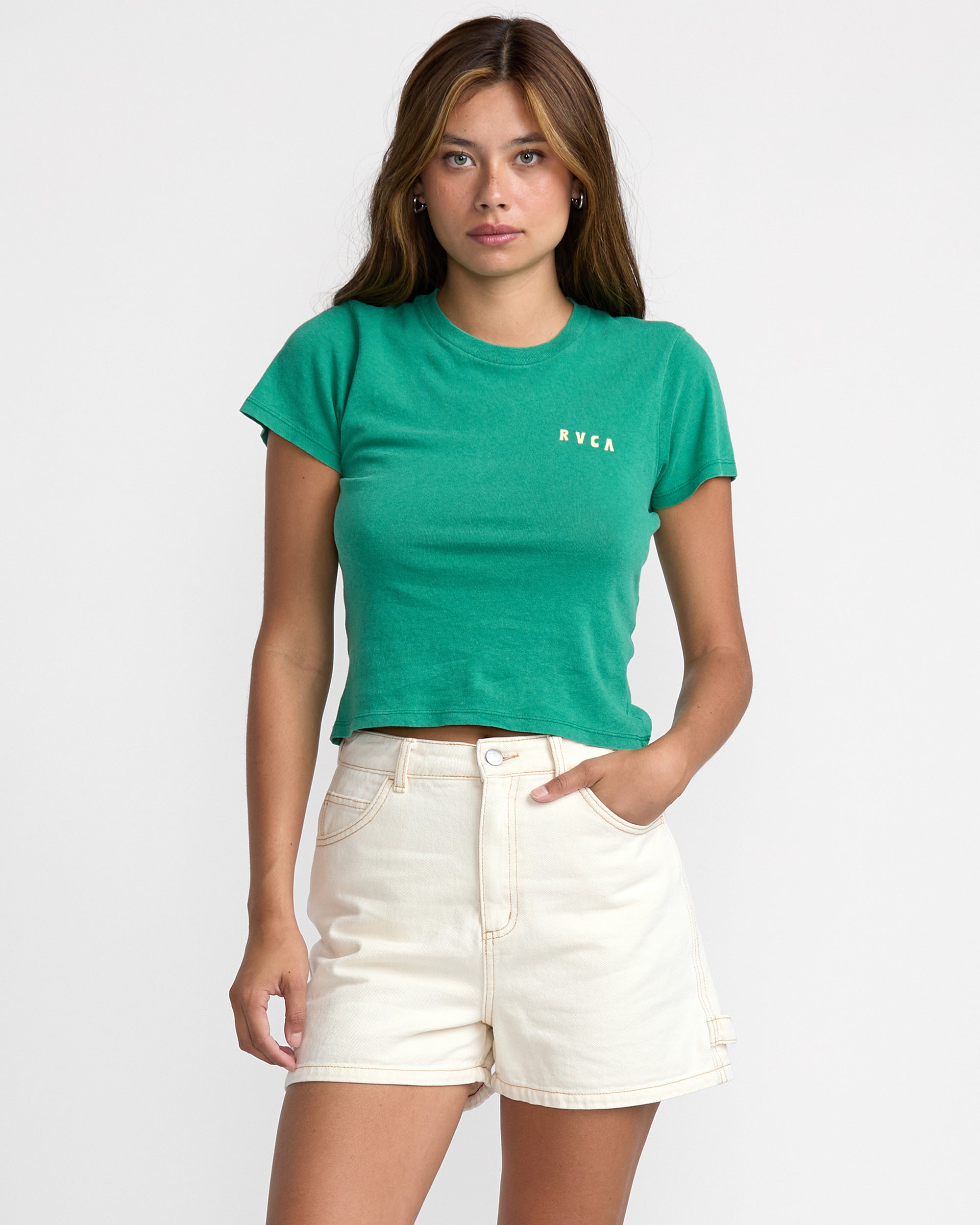 Recession Denim Short - Natural | RVCA on sale