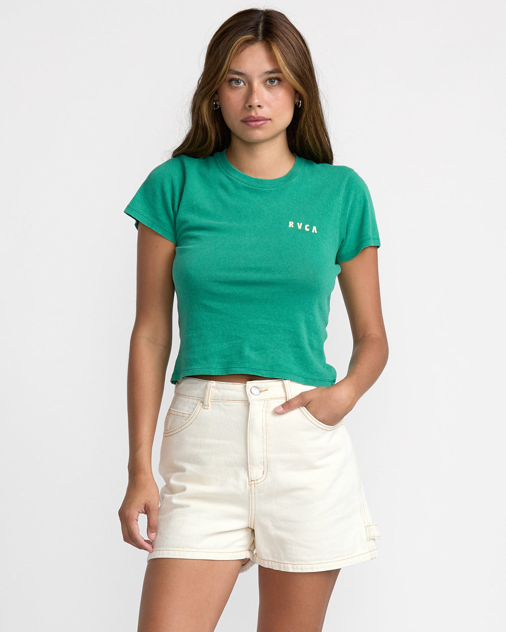 Recession Denim Short - Natural | RVCA on sale