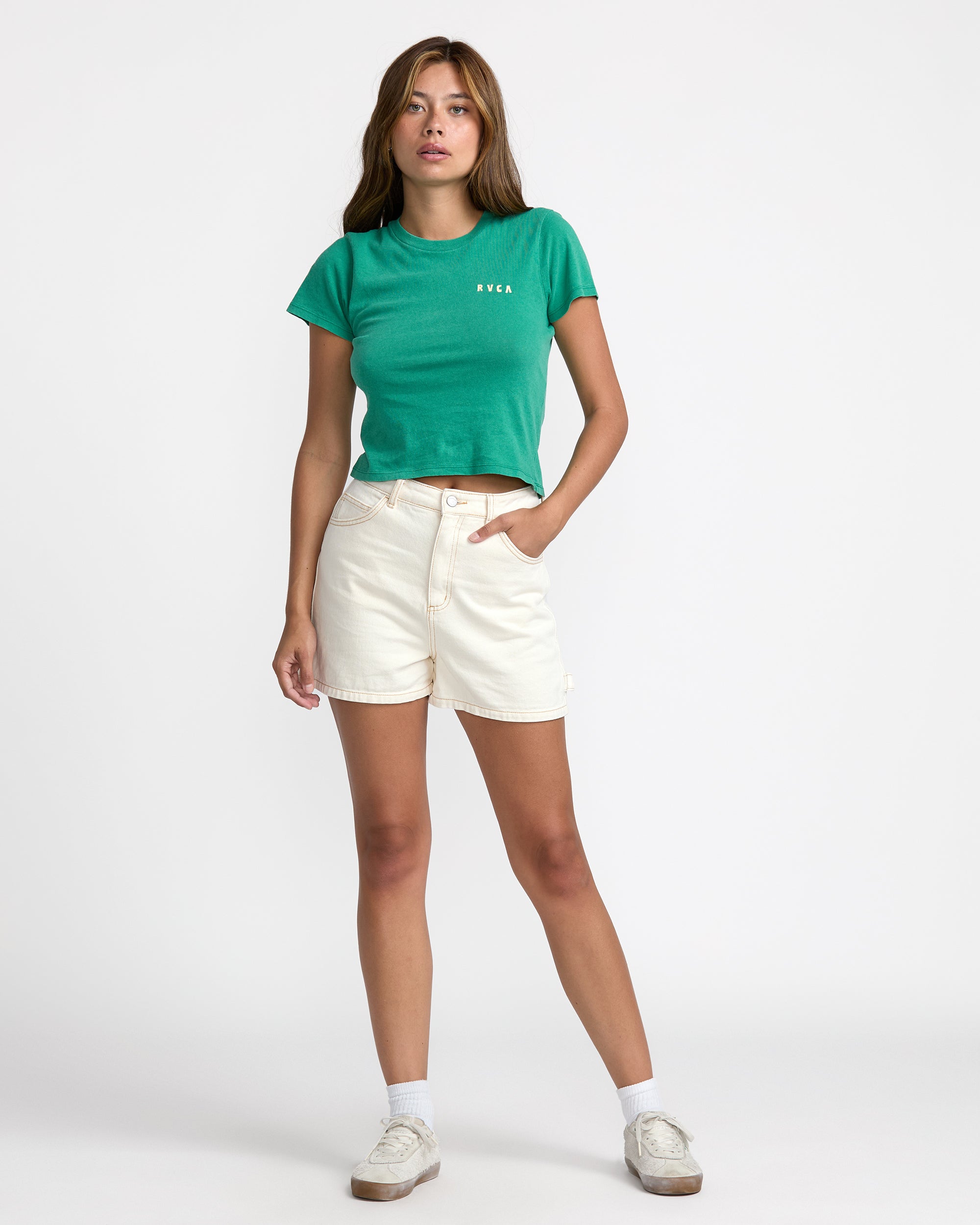 Recession Denim Short - Natural | RVCA on sale