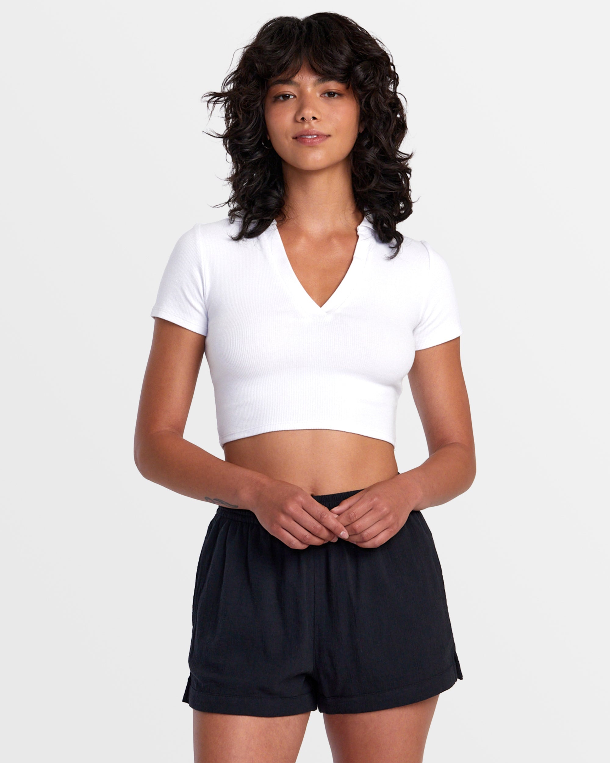 Sawyer Cotton Crinkle Short - Rvca Black | RVCA online