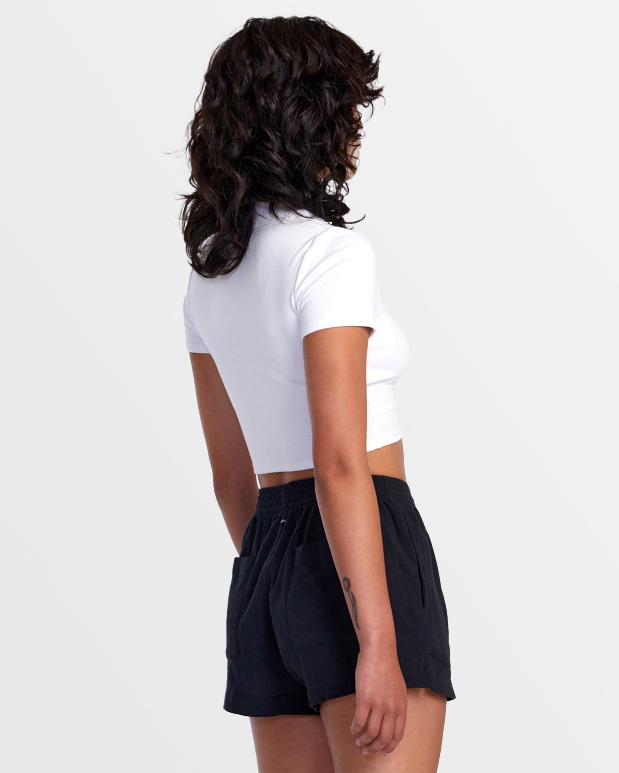 Sawyer Cotton Crinkle Short - Rvca Black | RVCA online
