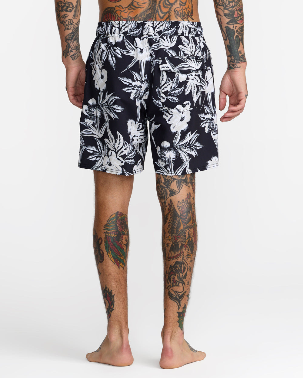 VA Elastic 17" Shorts - Black Floral | RVCA outlet