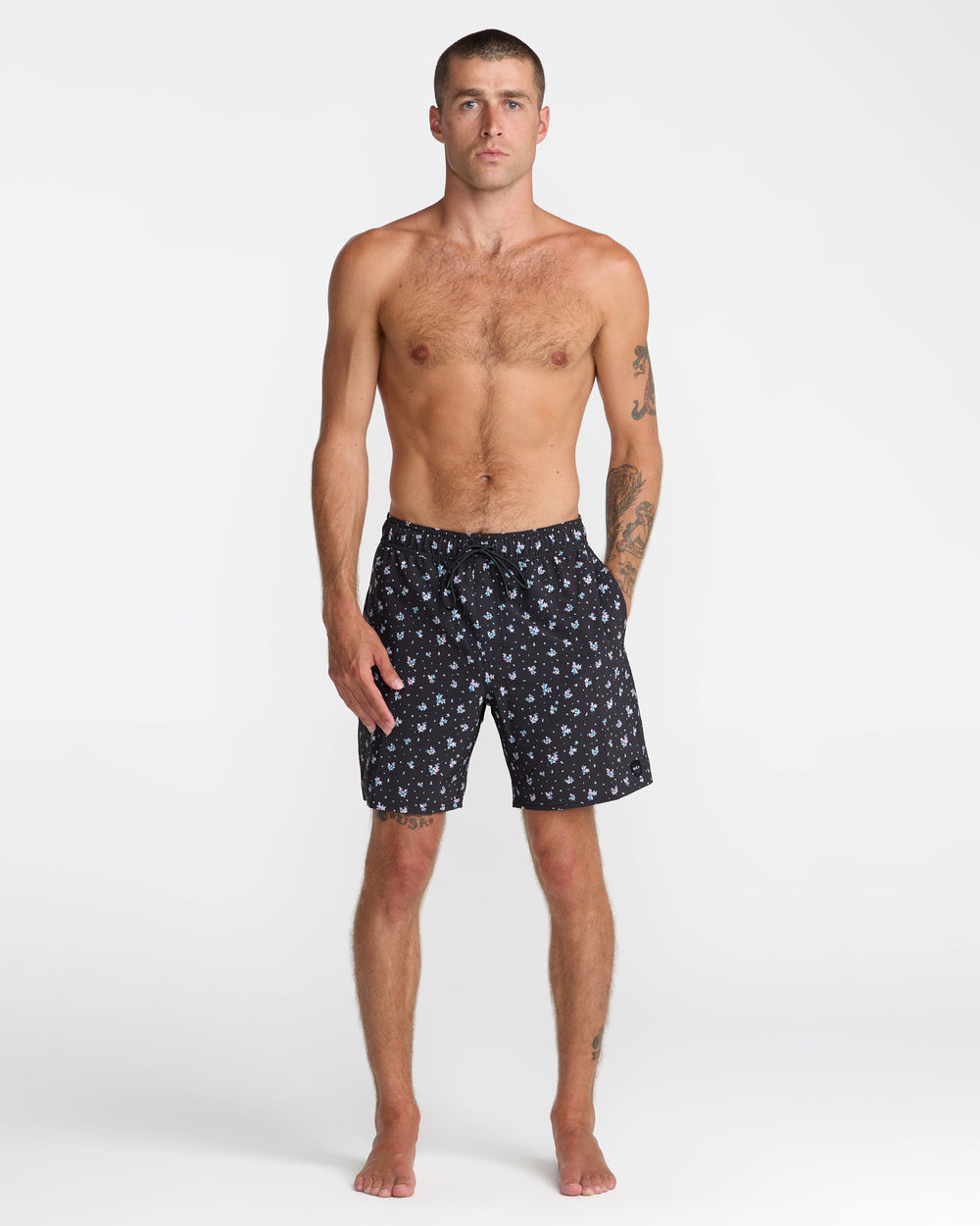 VA Elastic 17" Shorts - Pirate Black | RVCA sale