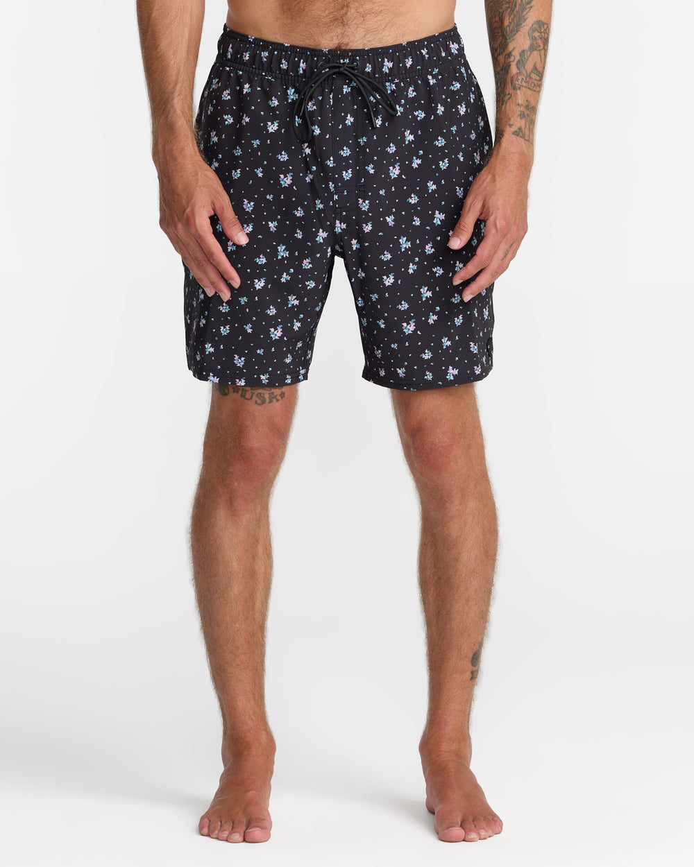 VA Elastic 17" Shorts - Pirate Black | RVCA sale
