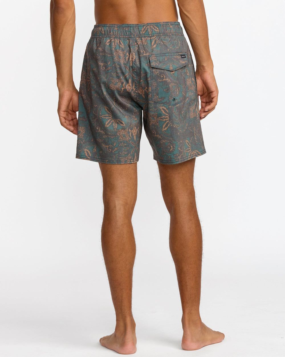 Barnes Elastic Short Trunk 17" - Hunter Green | RVCA discount