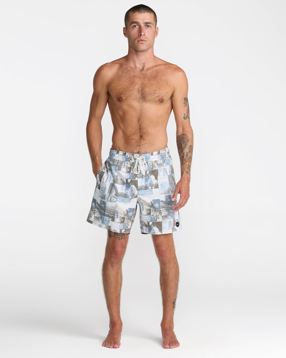 Barnes Elastic 17" Shorts - White | RVCA discount