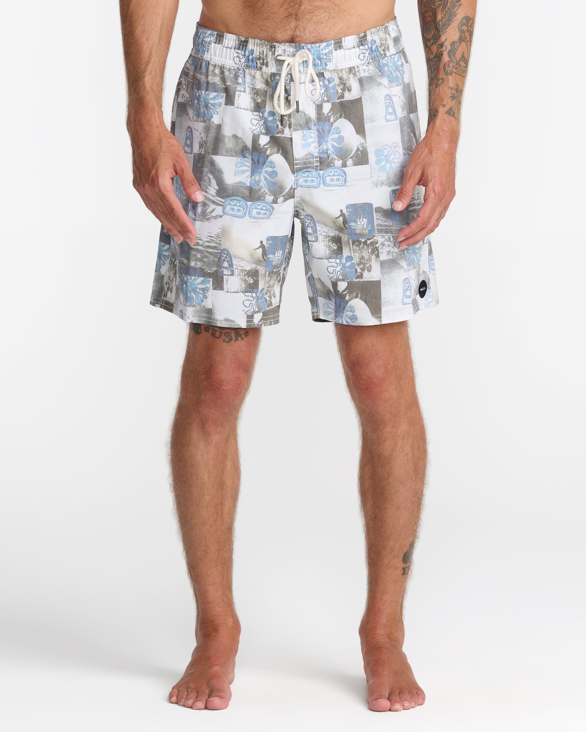 Barnes Elastic 17" Shorts - White | RVCA discount