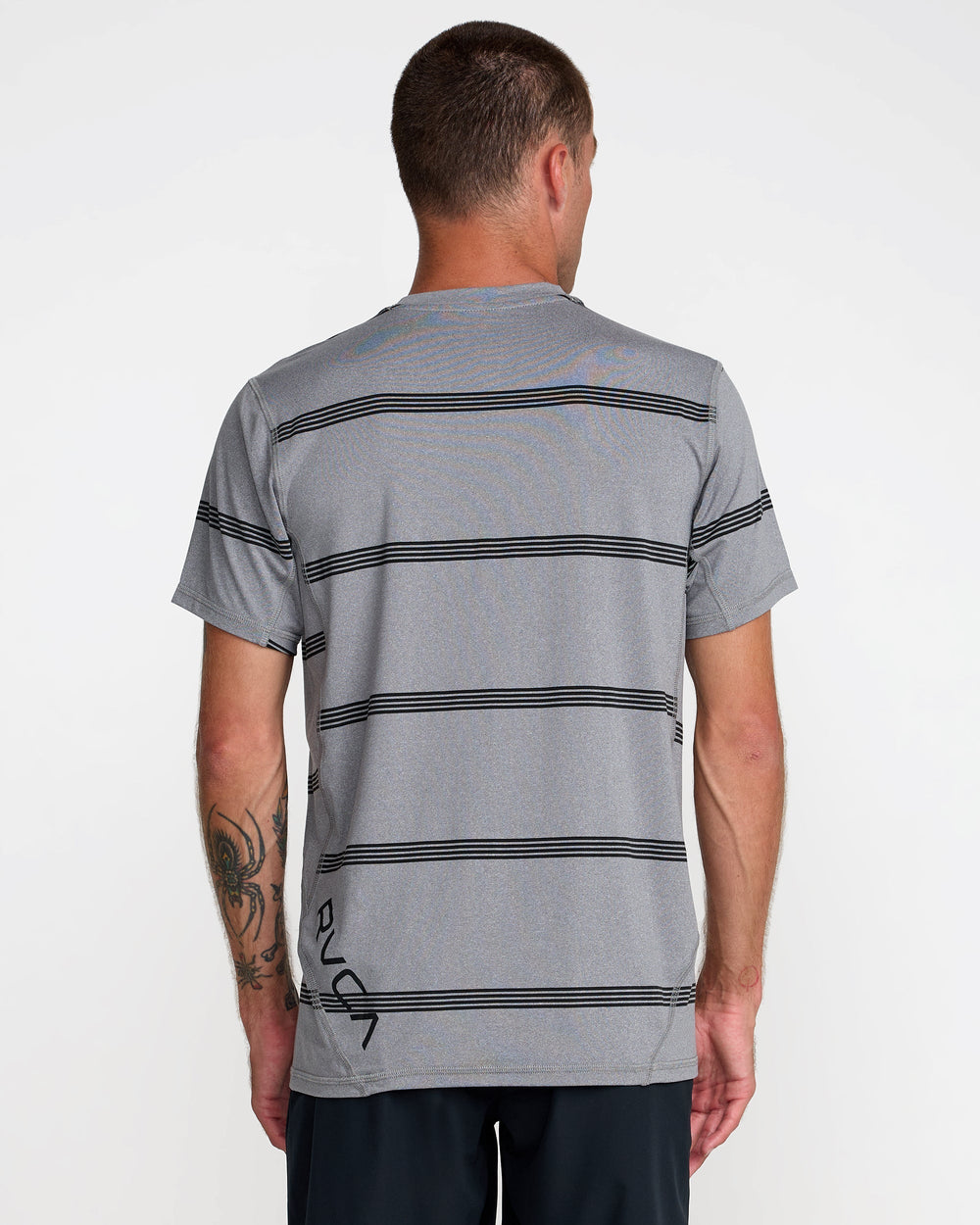 Sport Vent Stripe Short Sleeve Tee - Heather Grey | RVCA sale