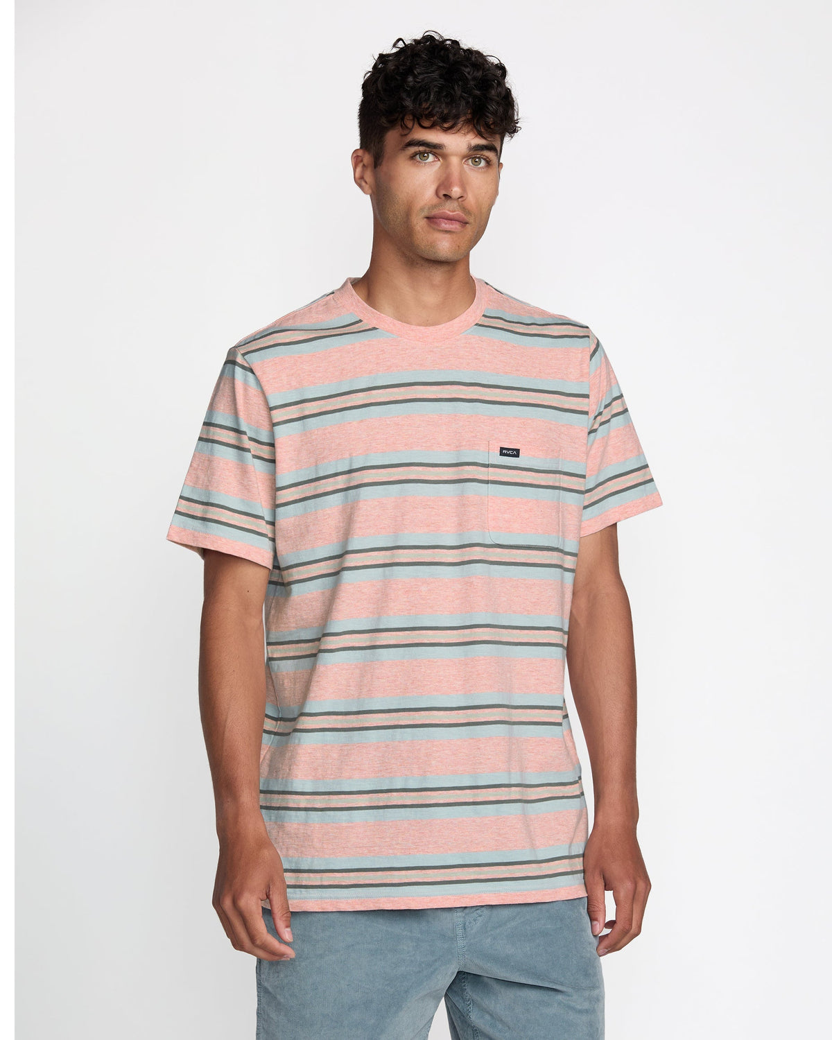 Magnolia Crew Short Sleeve Tee - Peach | RVCA for sale