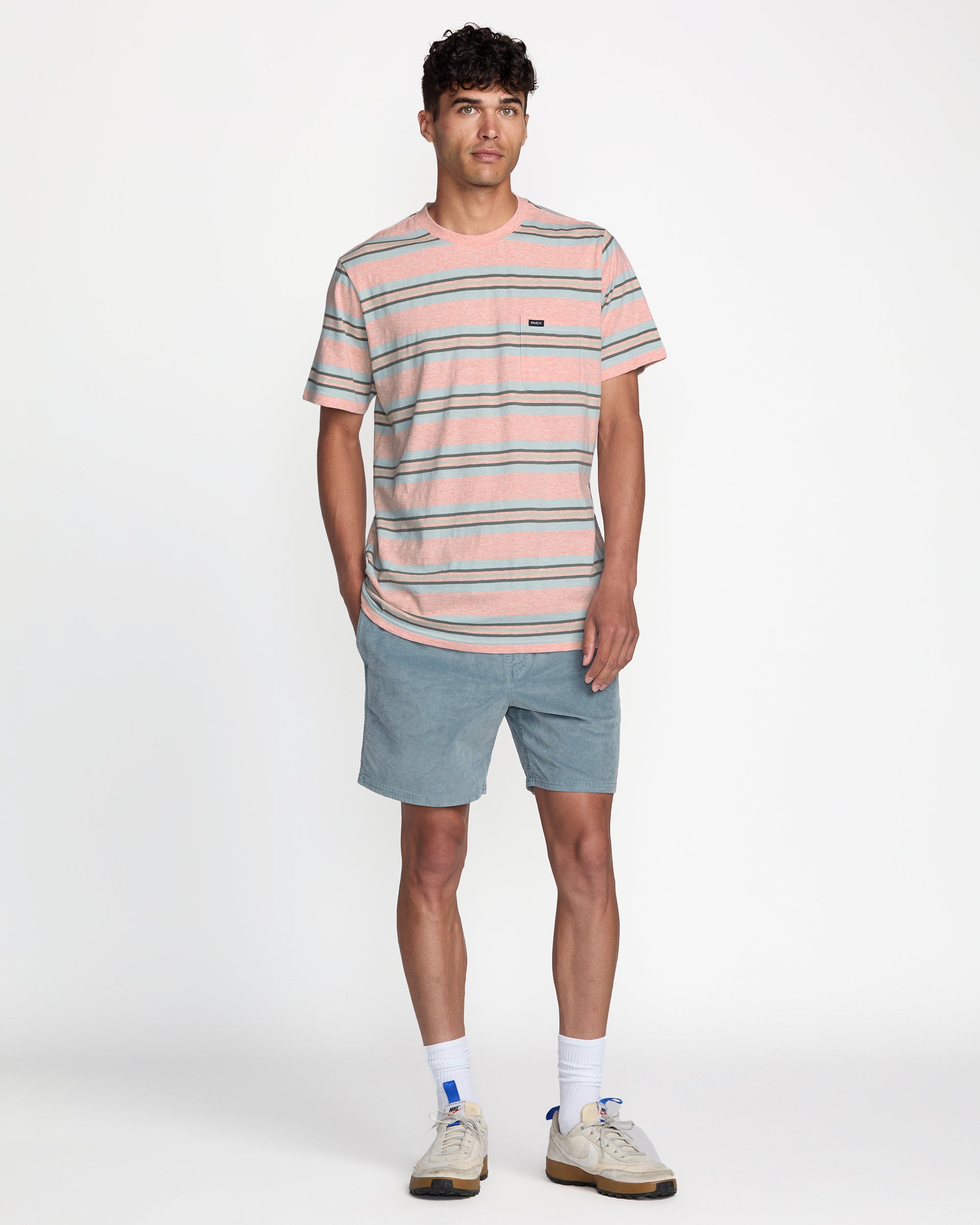 Magnolia Crew Short Sleeve Tee - Peach | RVCA for sale