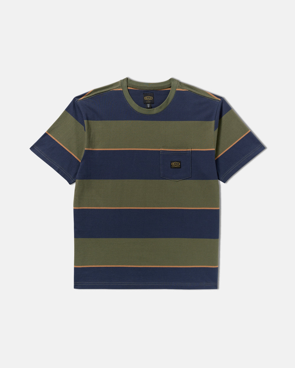 Dayshift Stripe Short Sleeve Tee - Moody Blue | RVCA on sale