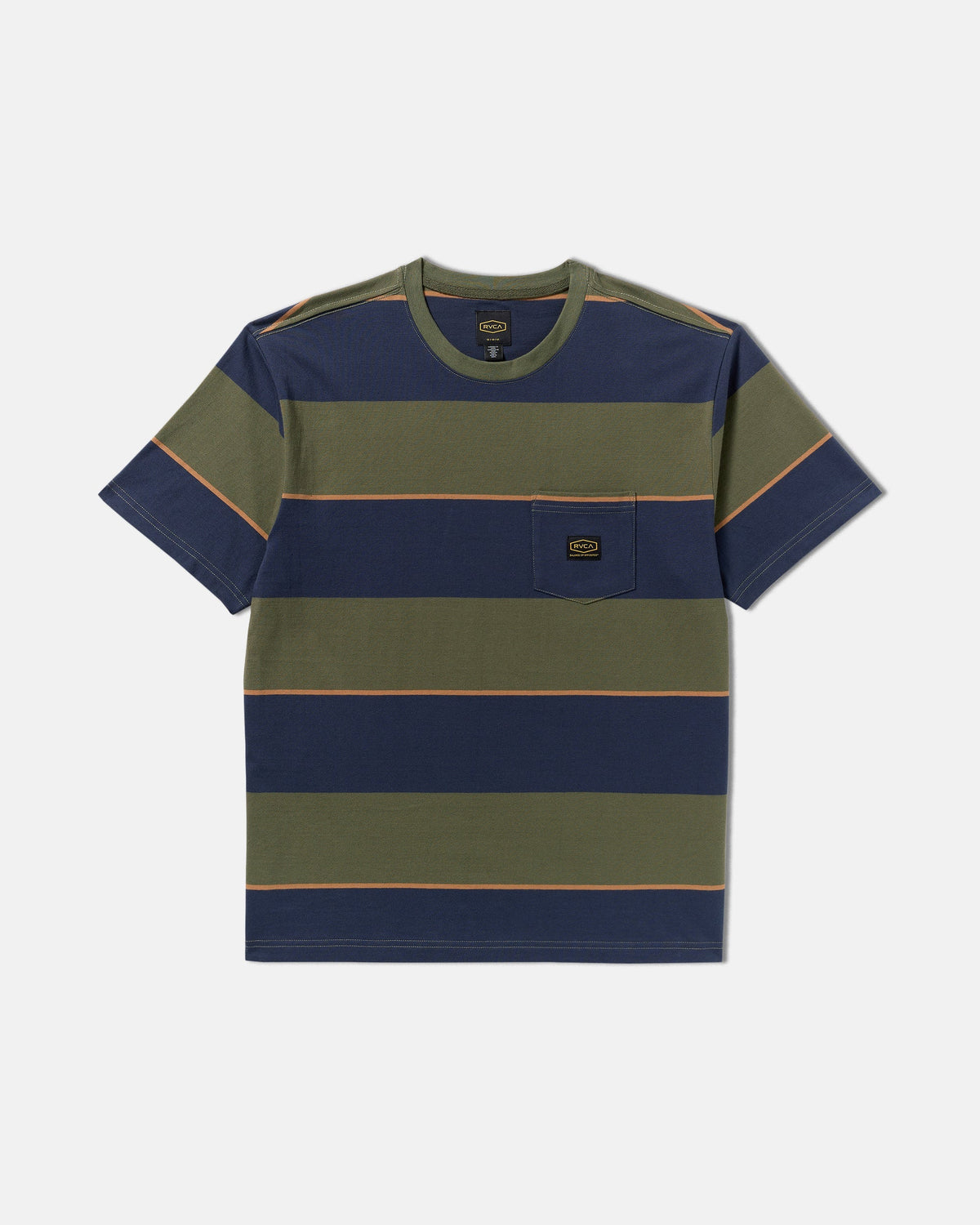 Dayshift Stripe Short Sleeve Tee - Moody Blue | RVCA on sale