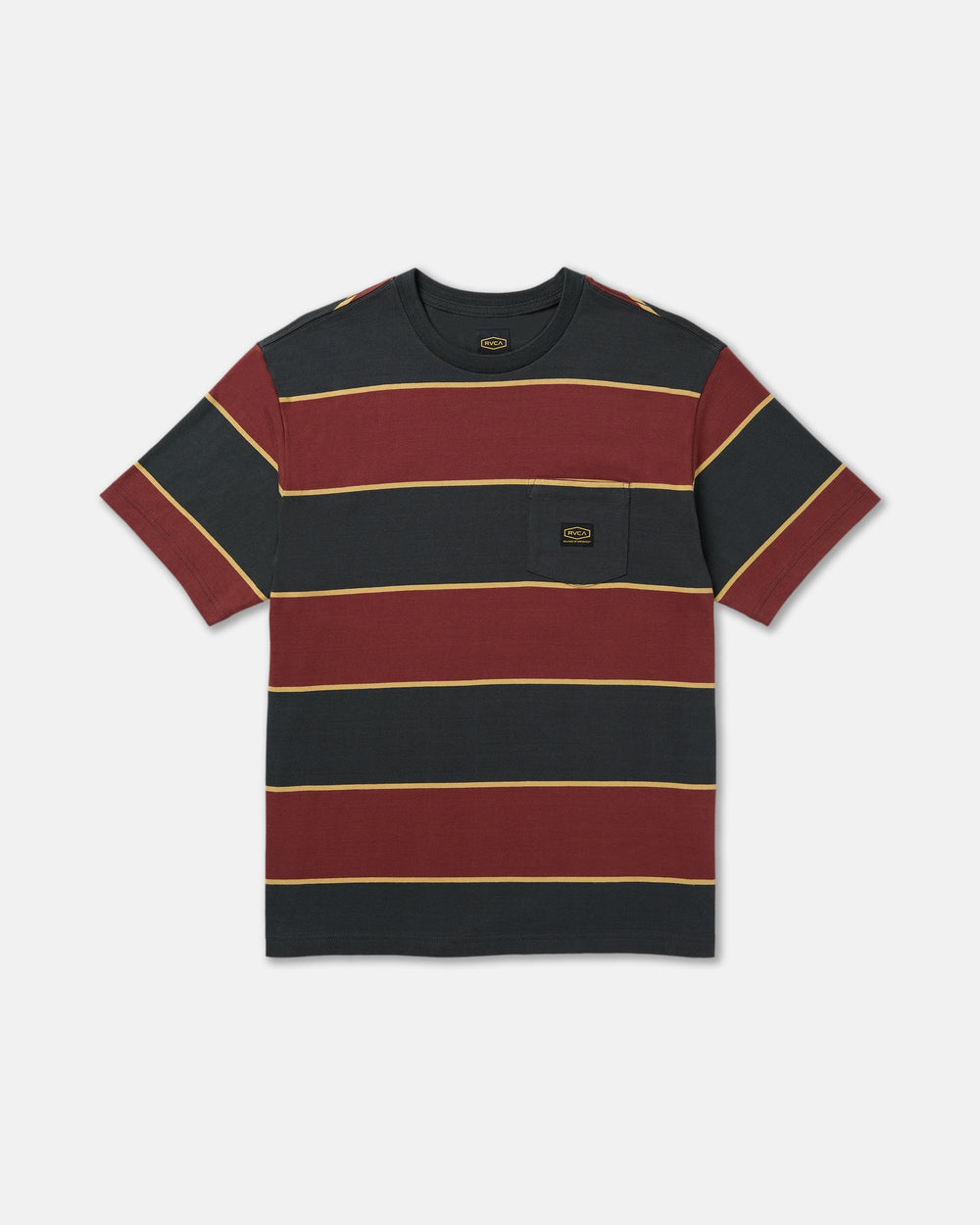 Dayshift Stripe Short Sleeve Tee - Pirate Black | RVCA discount