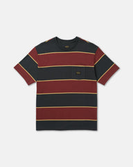 Dayshift Stripe Short Sleeve Tee - Pirate Black | RVCA discount