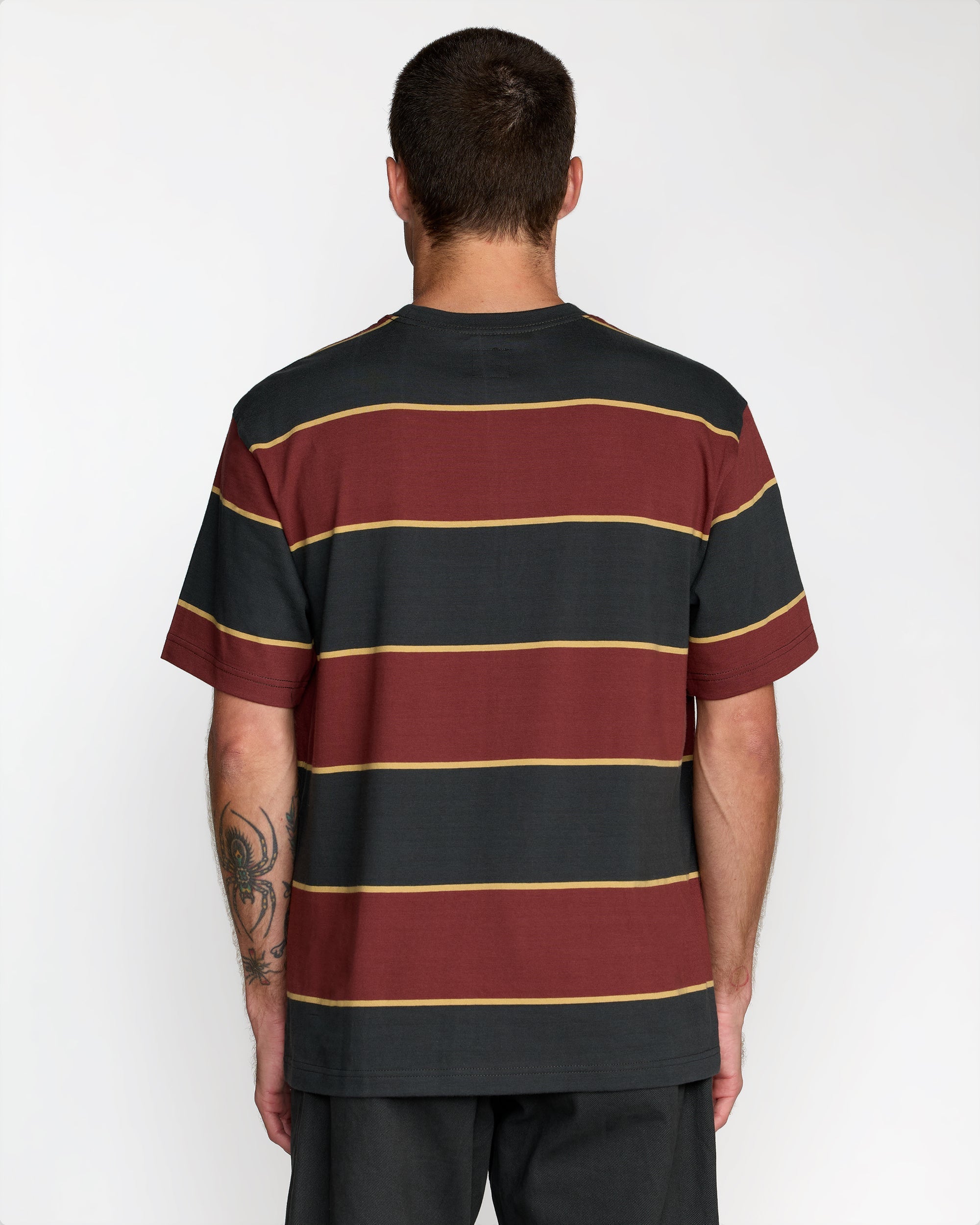 Dayshift Stripe Short Sleeve Tee - Pirate Black | RVCA discount