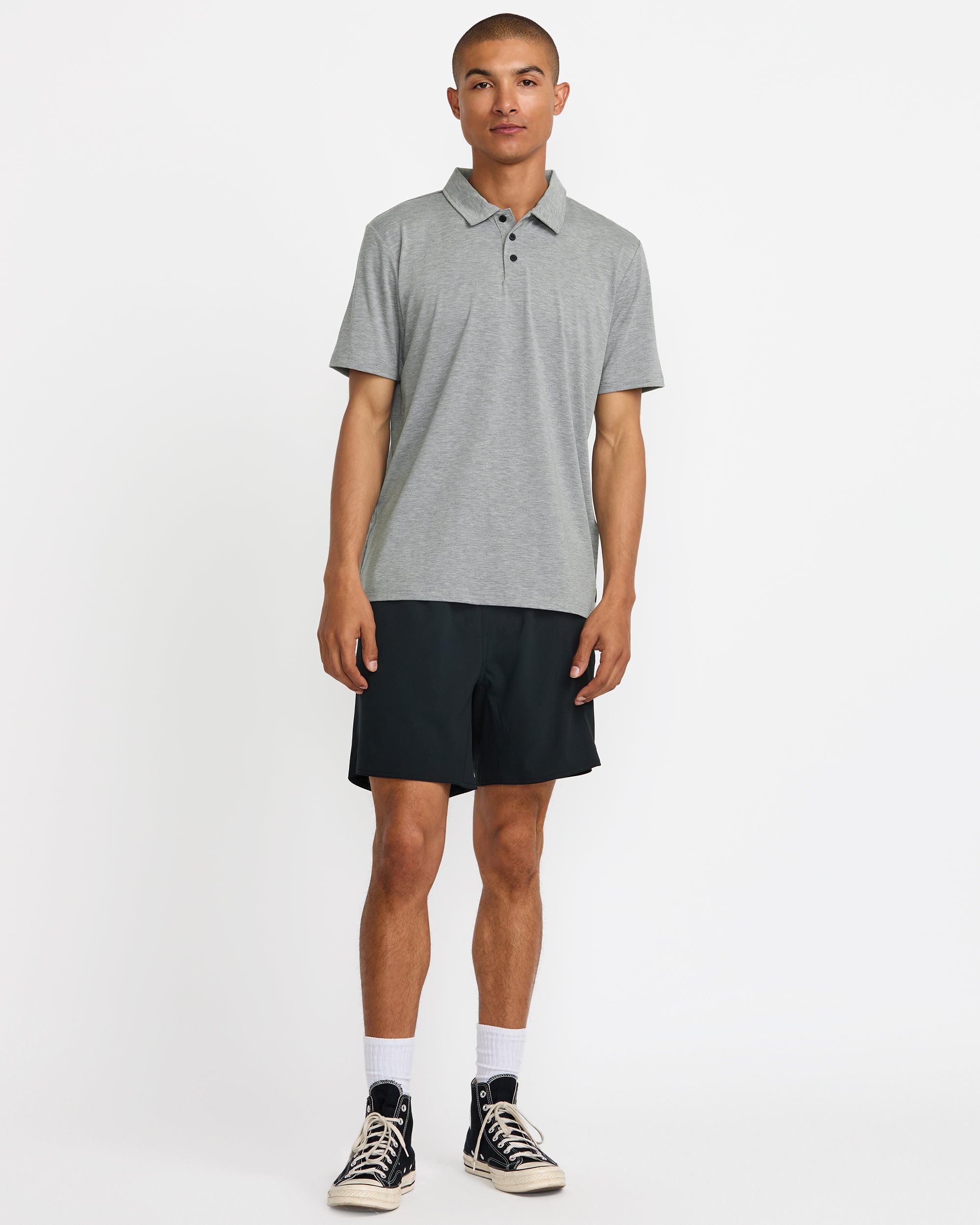 Balance Polo - Heather Grey | RVCA for sale