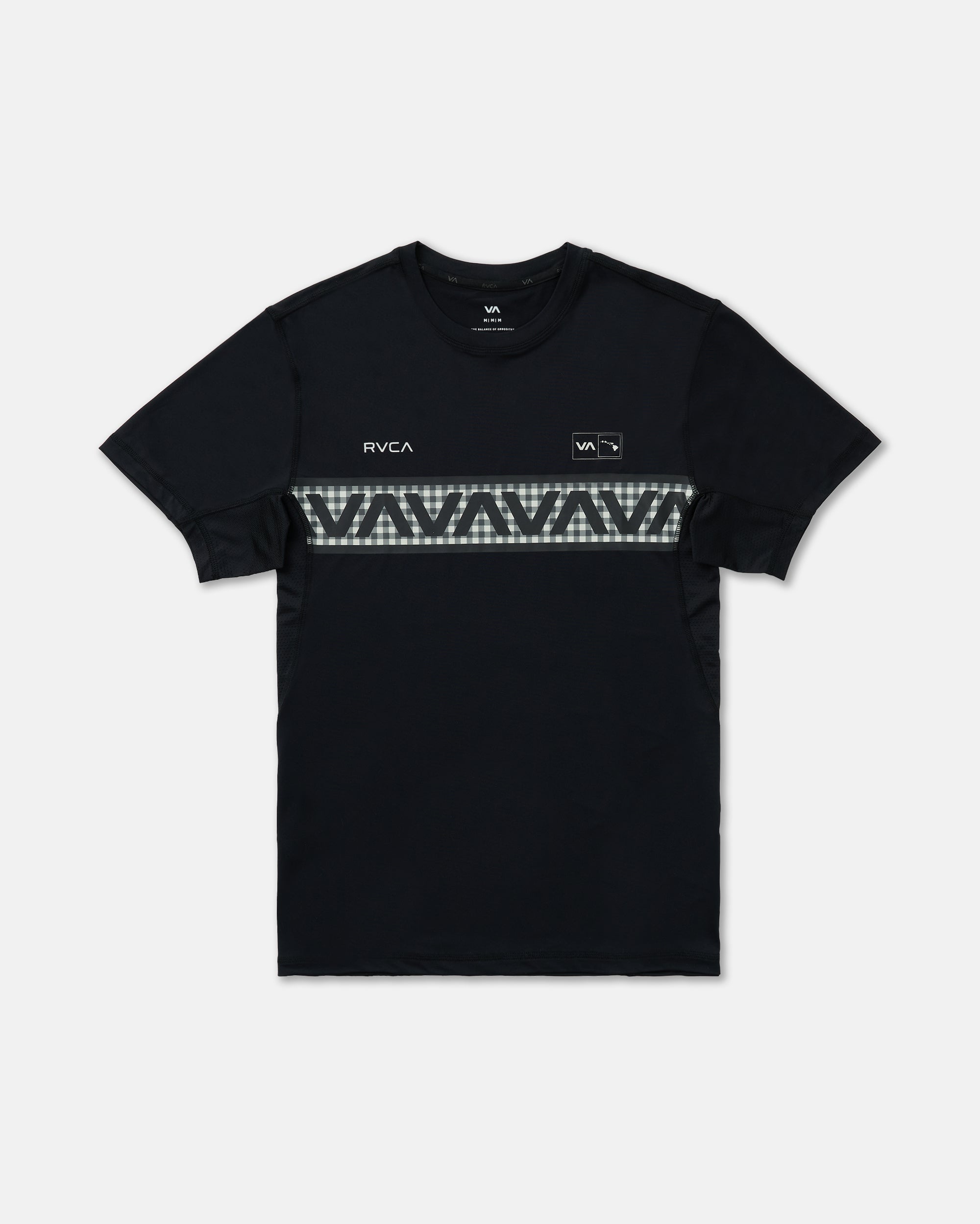 Hawaii Sport Vent Short Sleeve Tee - Black White | RVCA sale