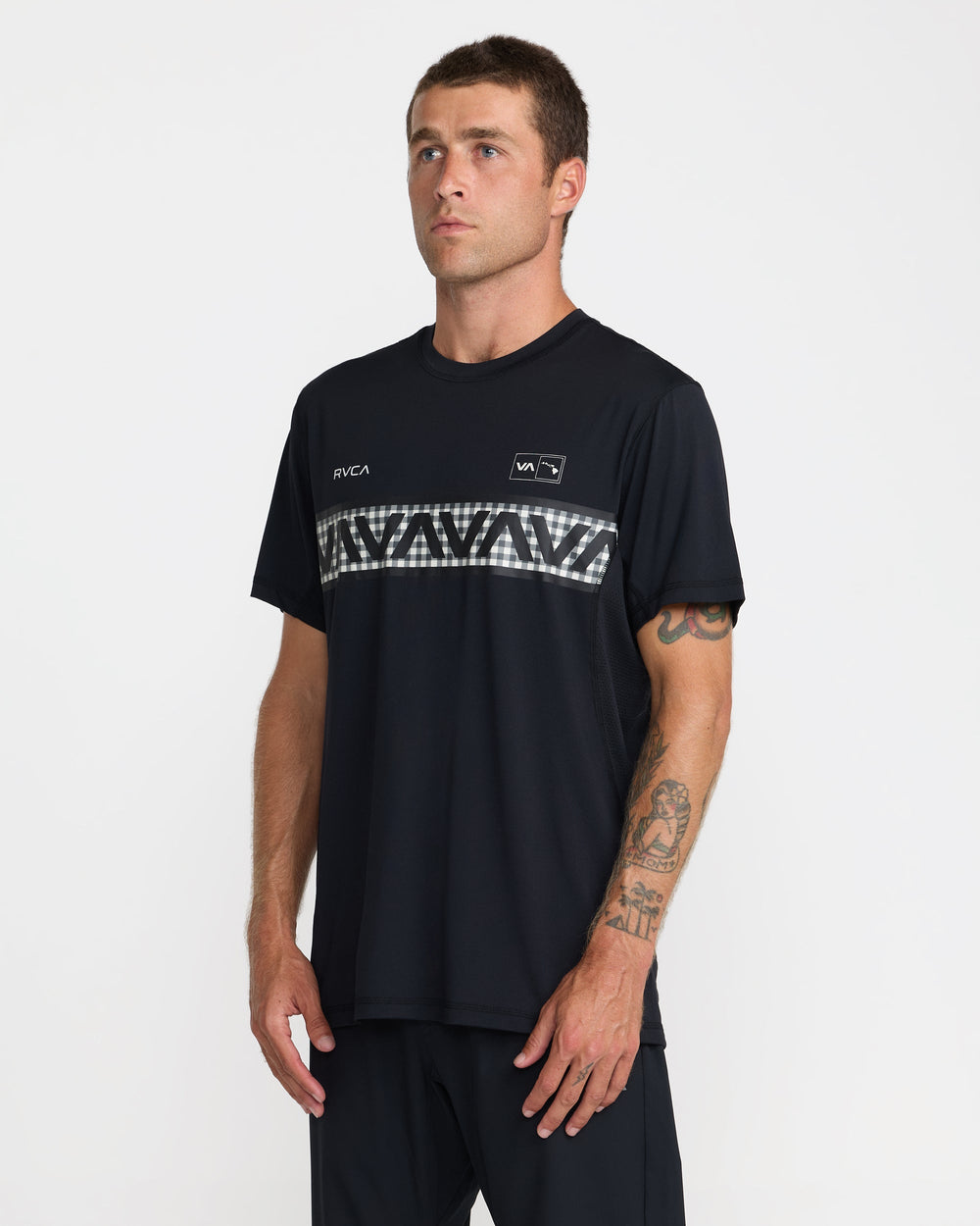 Hawaii Sport Vent Short Sleeve Tee - Black White | RVCA sale