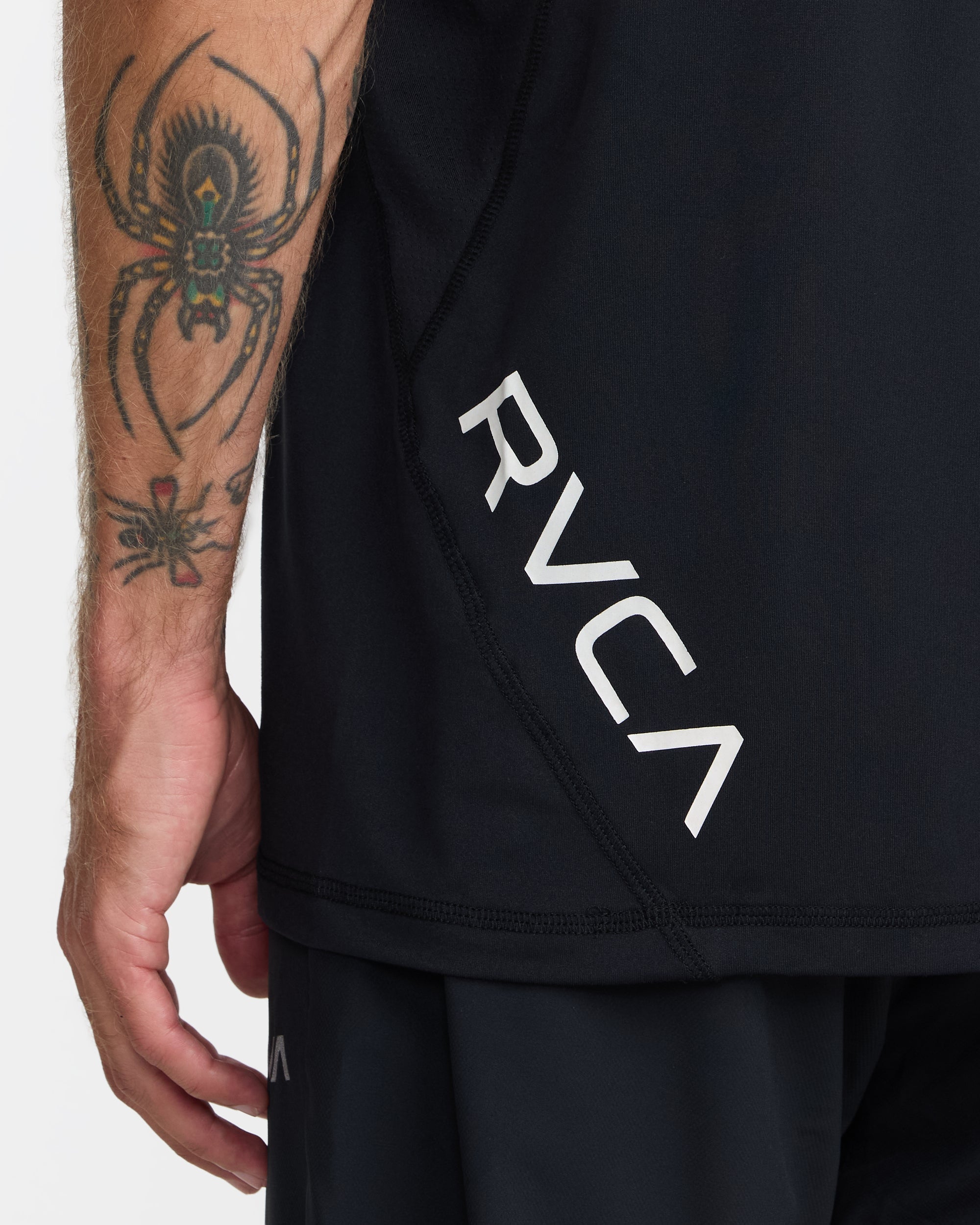 Hawaii Sport Vent Short Sleeve Tee - Black White | RVCA sale