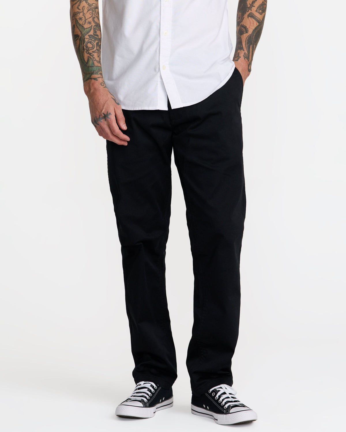 Weekend Stretch Pant - Black | RVCA on sale