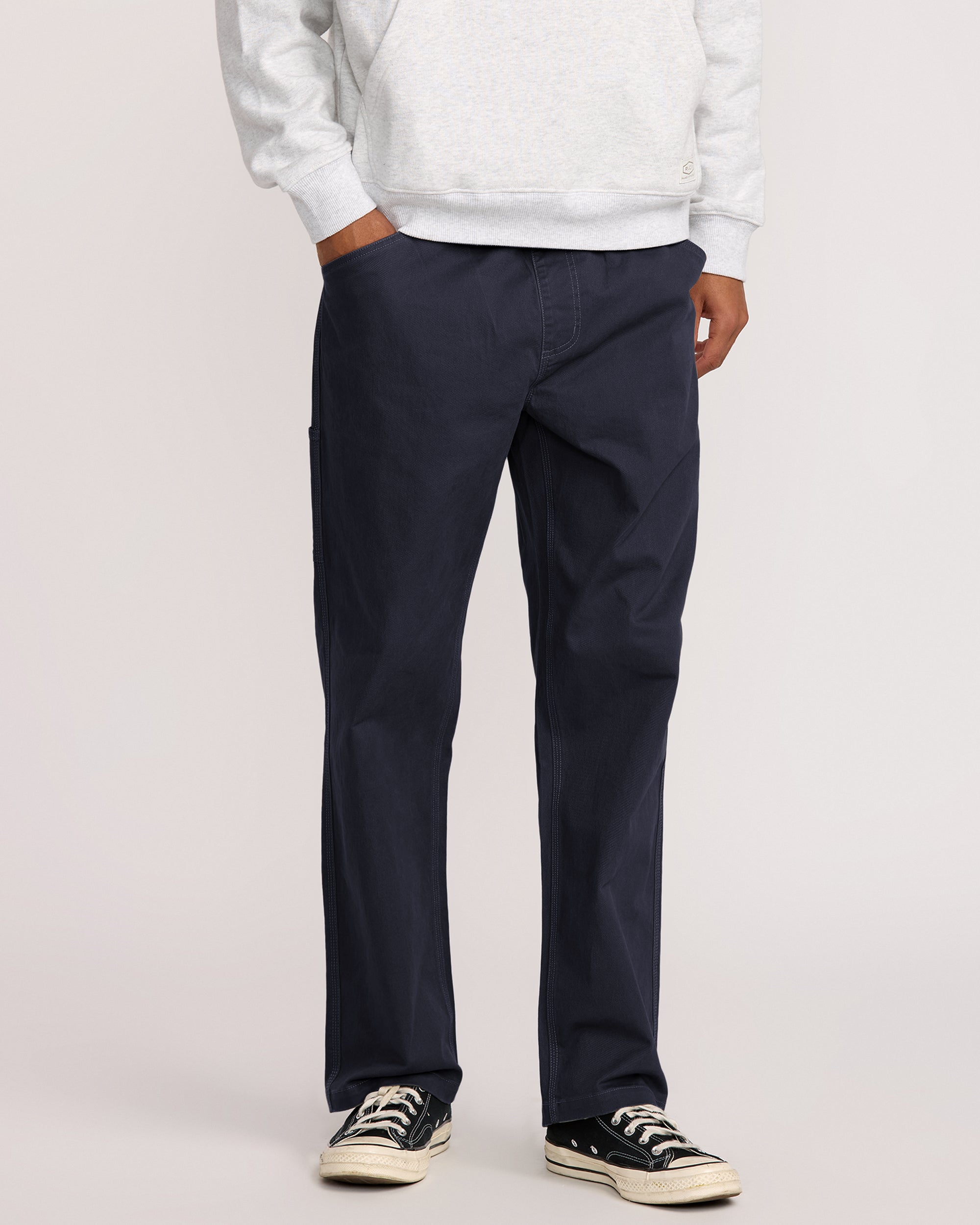 Americana Carpenter Elastic Pant - Navy Marine | RVCA online