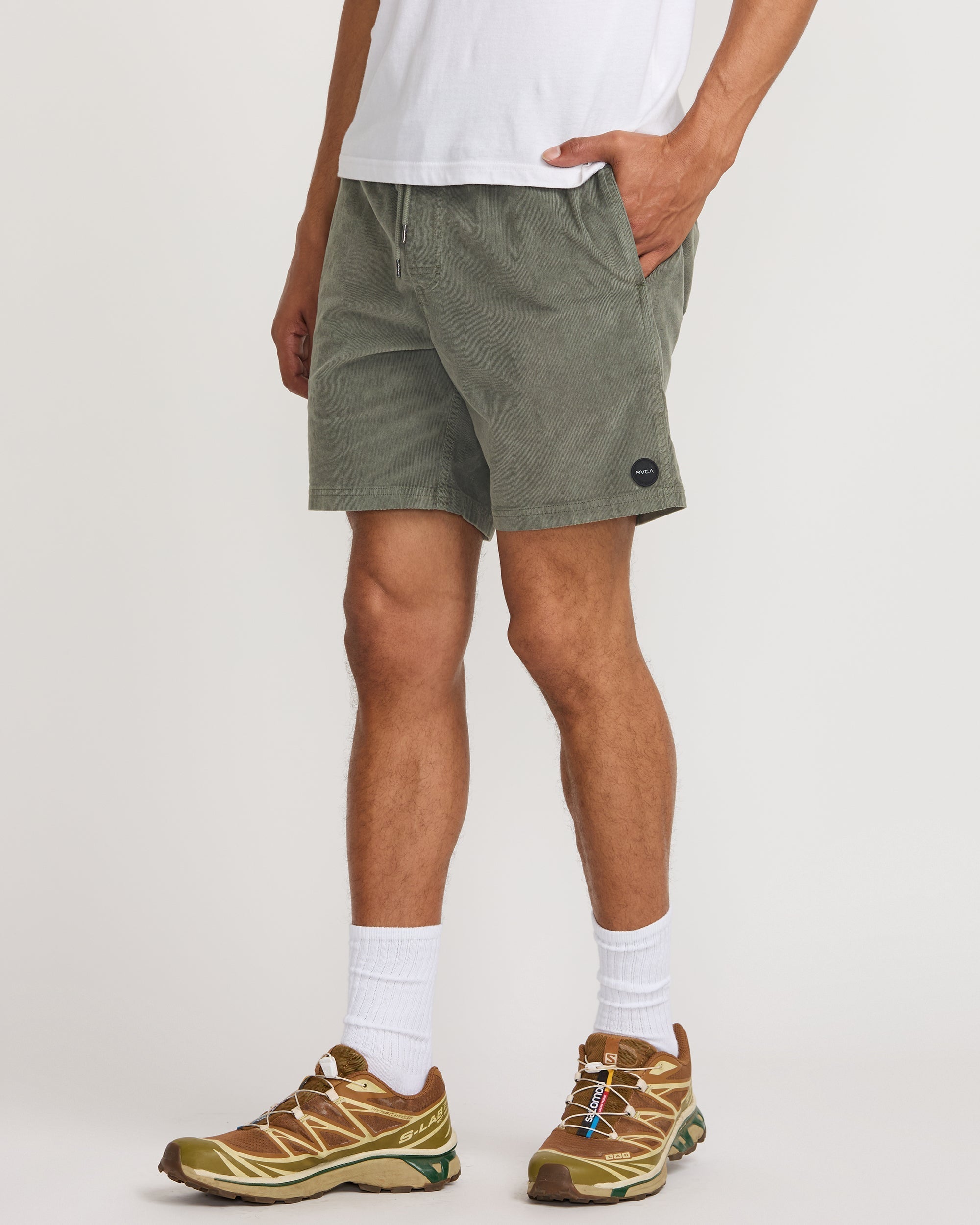 Escape Elastic Cord Short II - Sage Leaf | RVCA discount
