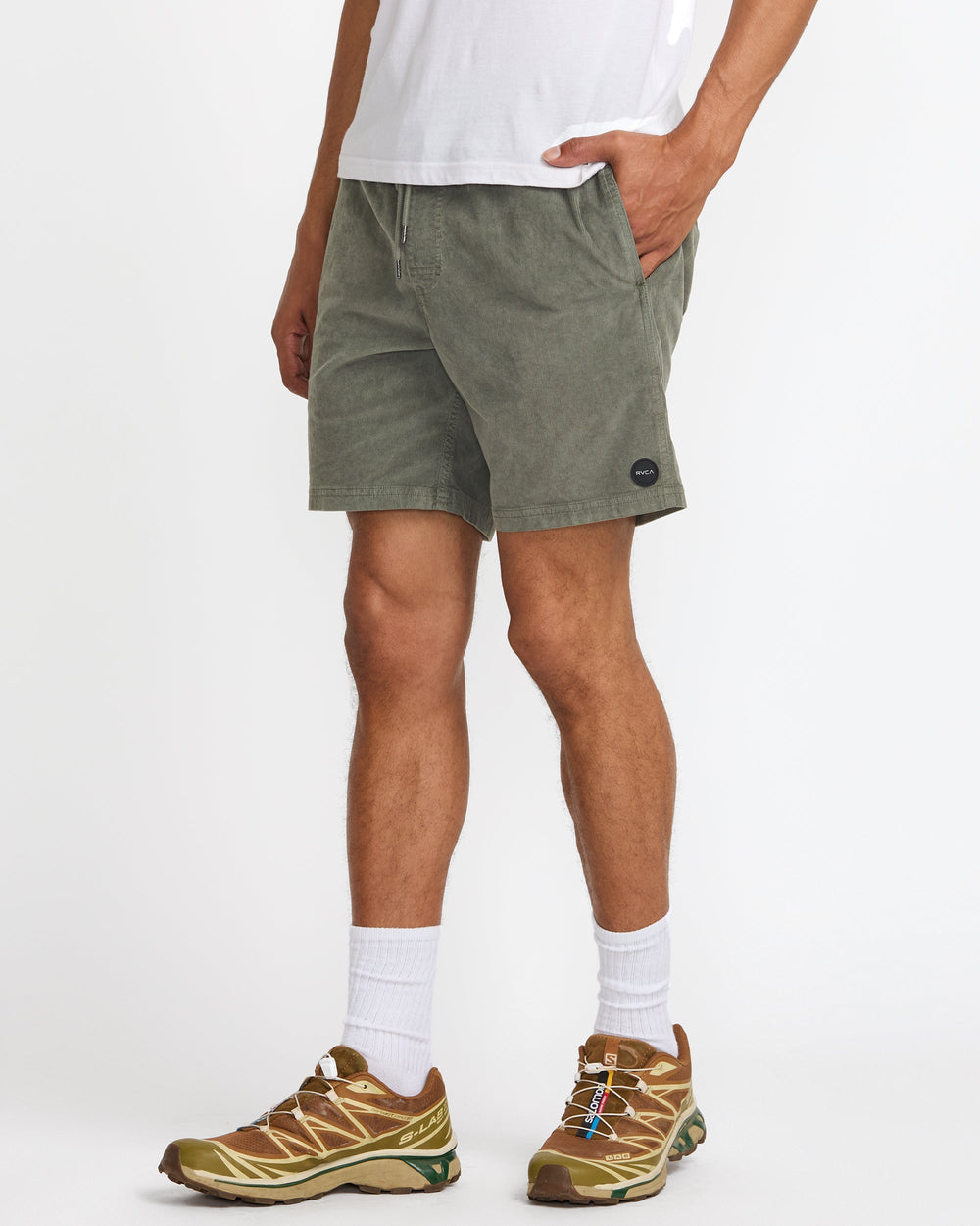 Escape Elastic Cord Short II - Sage Leaf | RVCA discount