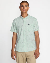 That'll Do Print Short Sleeve Shirt - Green Tea | RVCA for sale