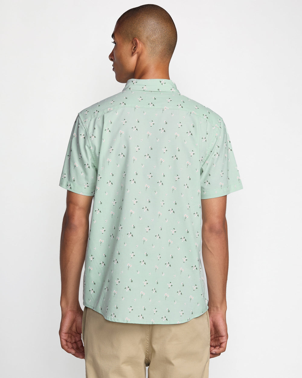 That'll Do Print Short Sleeve Shirt - Green Tea | RVCA for sale
