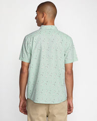 That'll Do Print Short Sleeve Shirt - Green Tea | RVCA for sale