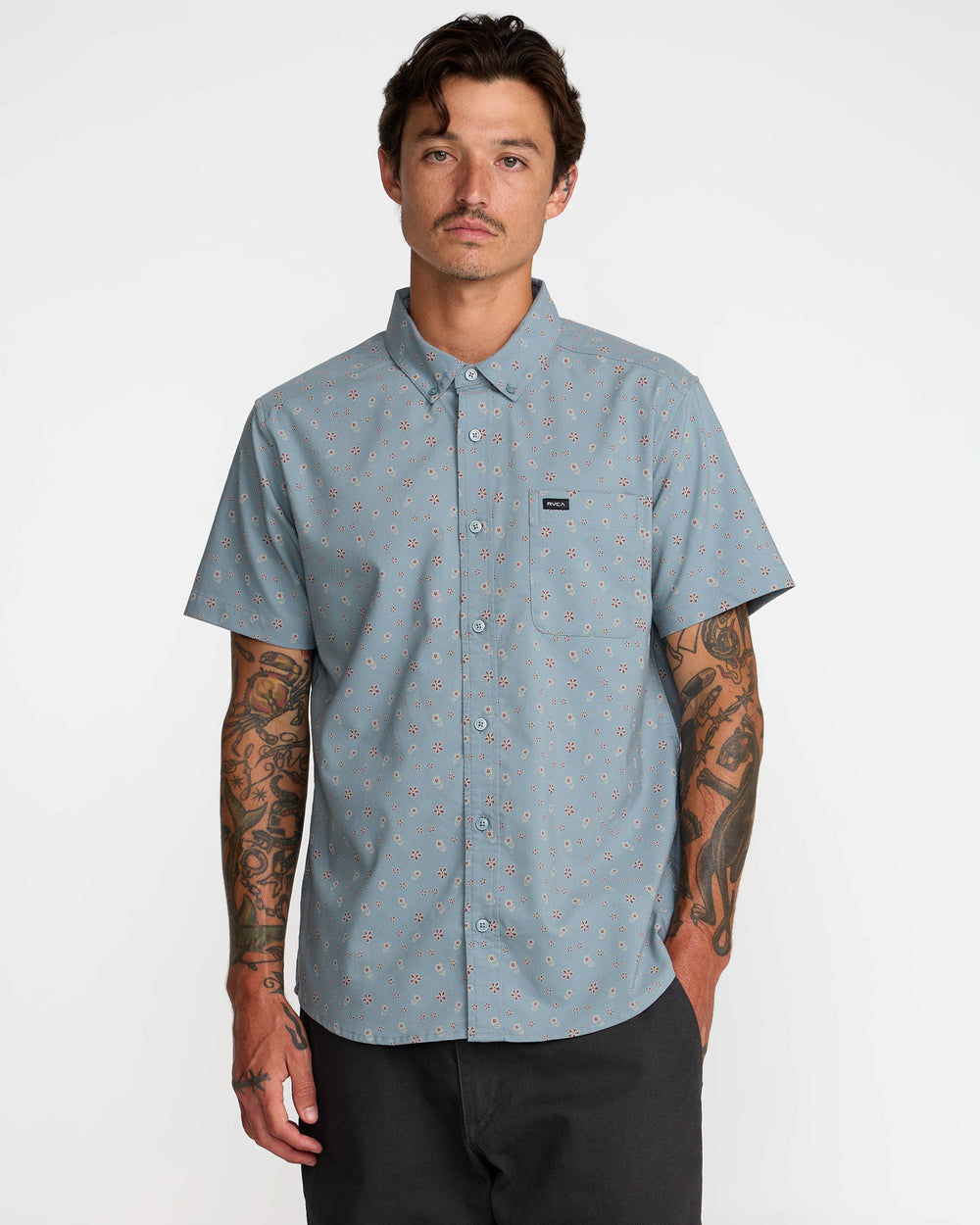 That'll Do Print Short Sleeve Shirt - Lead | RVCA sale