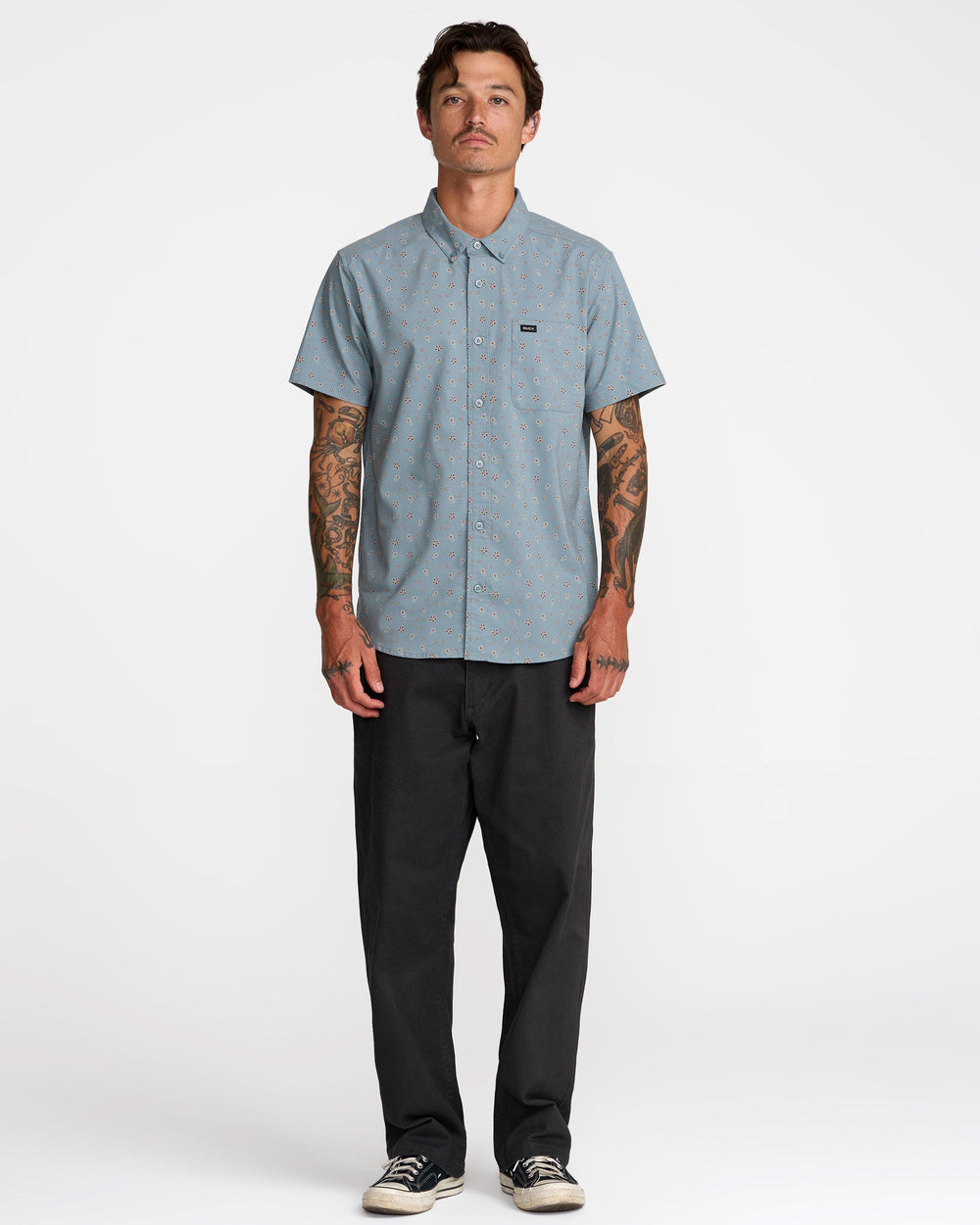 That'll Do Print Short Sleeve Shirt - Lead | RVCA sale
