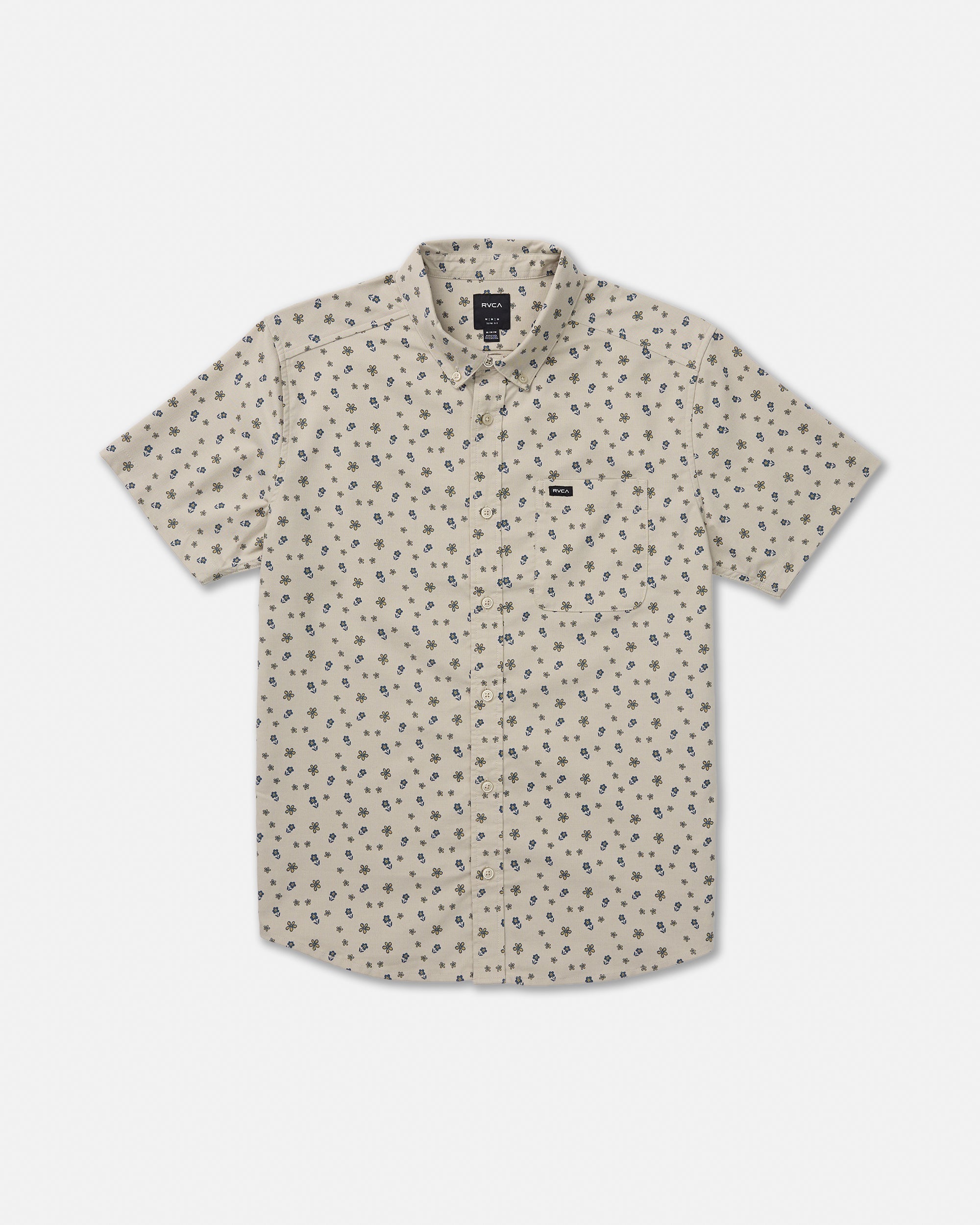 That'll Do Print Short Sleeve Shirt - Light Khaki | RVCA discount