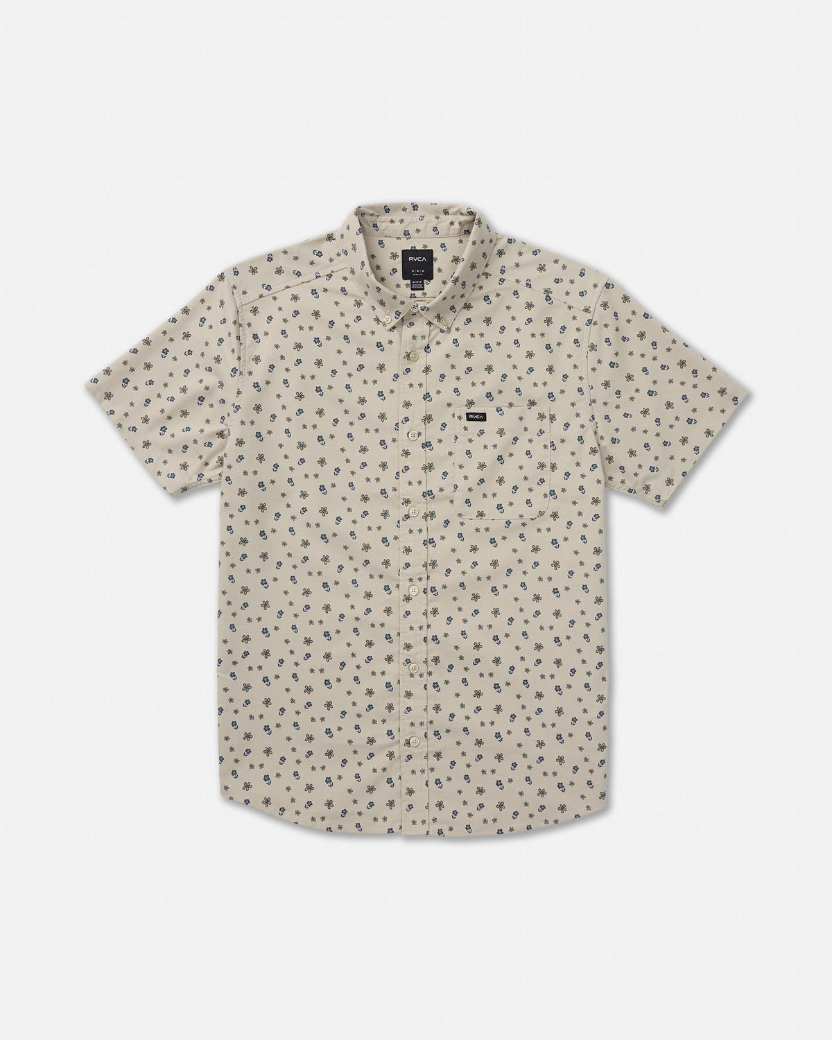 That'll Do Print Short Sleeve Shirt - Light Khaki | RVCA discount